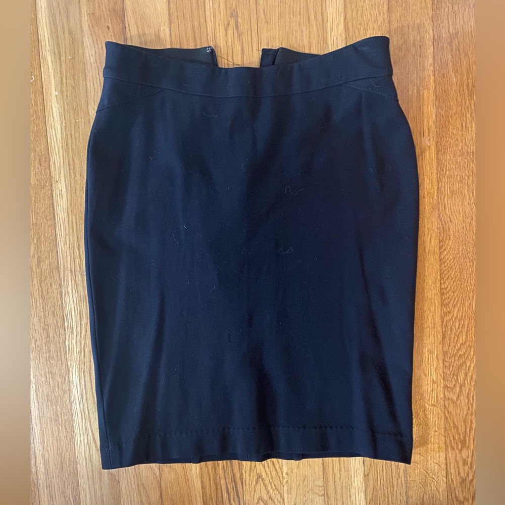 Black Ann Taylor Knit Stretch Skirt Size 2